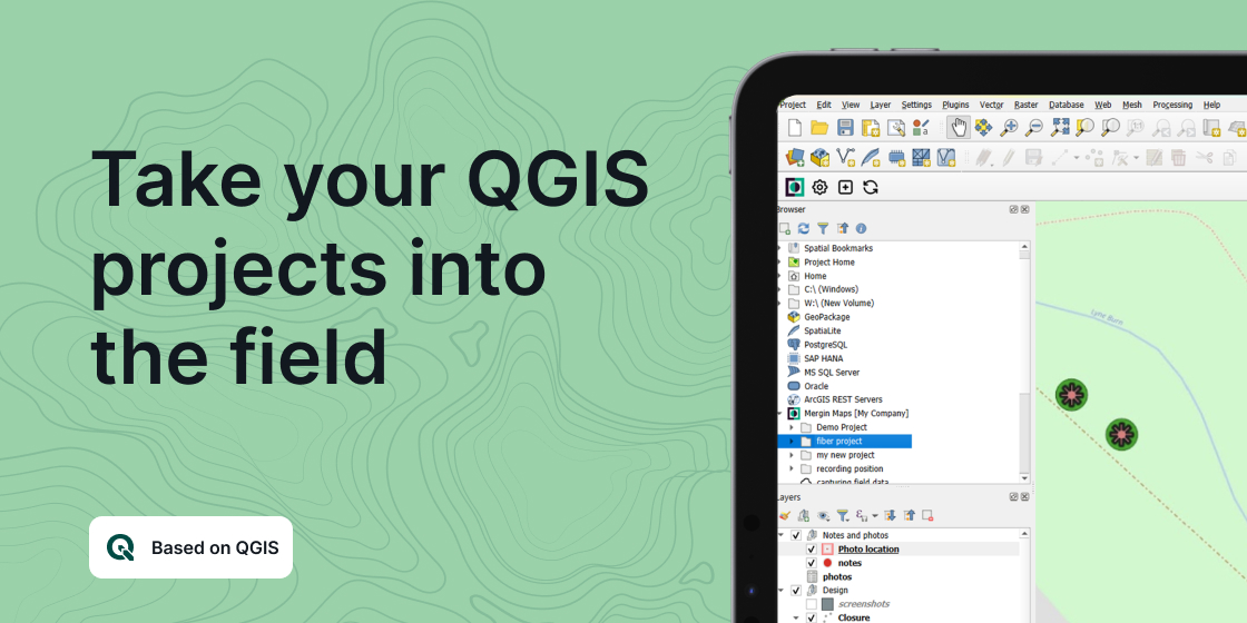 Take your QGIS projects into the field with Mergin Maps